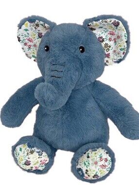 Pet Lou 15" Blue Elephant Dog Toy, Built In SQUEKER & CRINKLE Paper